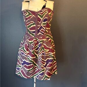 Urban Outfitters Ecote Sleeveless Minidress Corset Bodice Strapless Sz Large